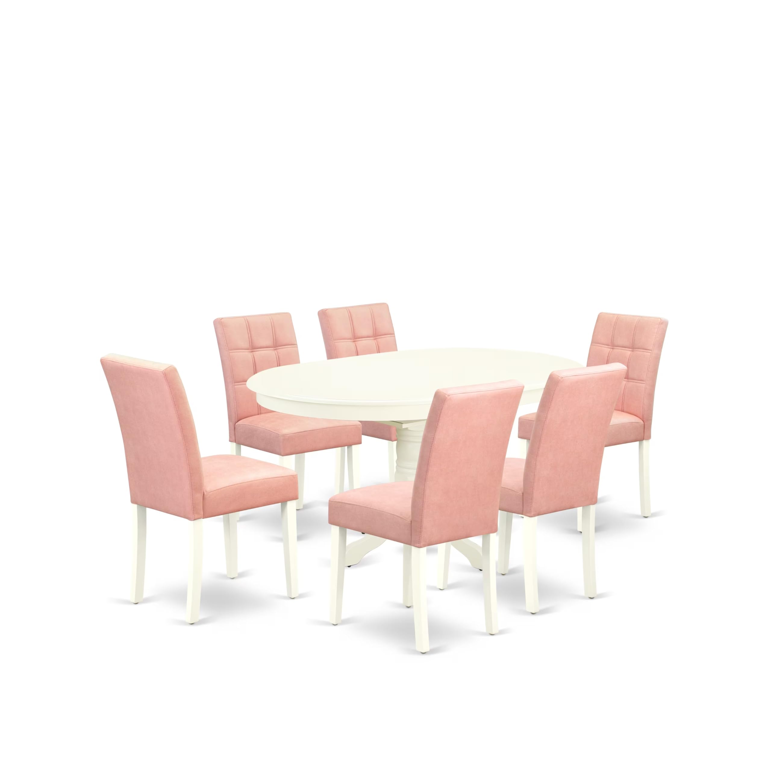7 Piece Dinner Table Set consists A Modern Dining Table