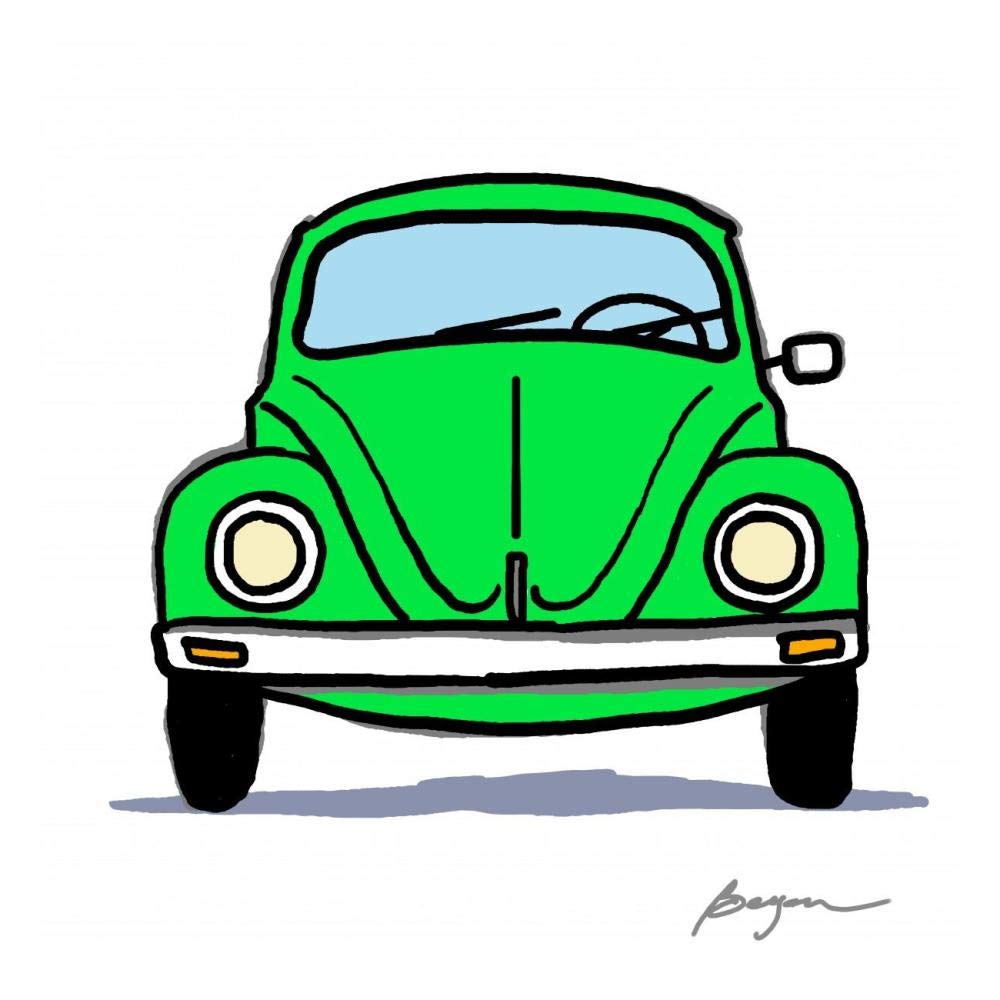 Green Bug-Paper Art-26x26”
