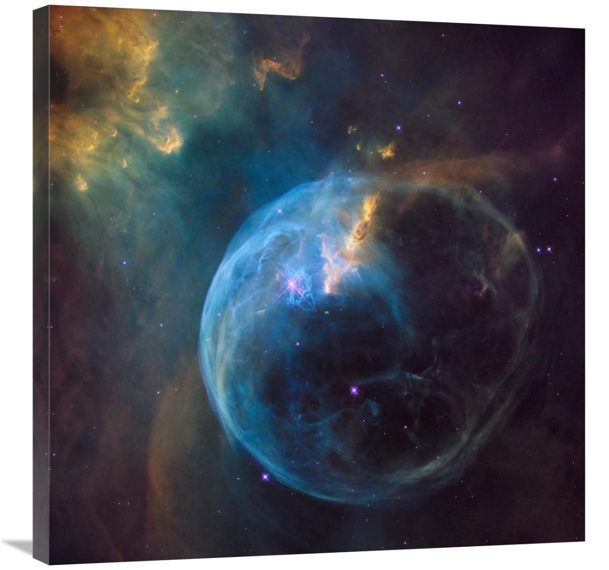 Bubble Nebula (NGC 7635)-Canvas Art-30x30”