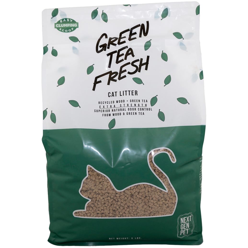 Green Tea Fresh Cat Litter_One 5 lb. bag