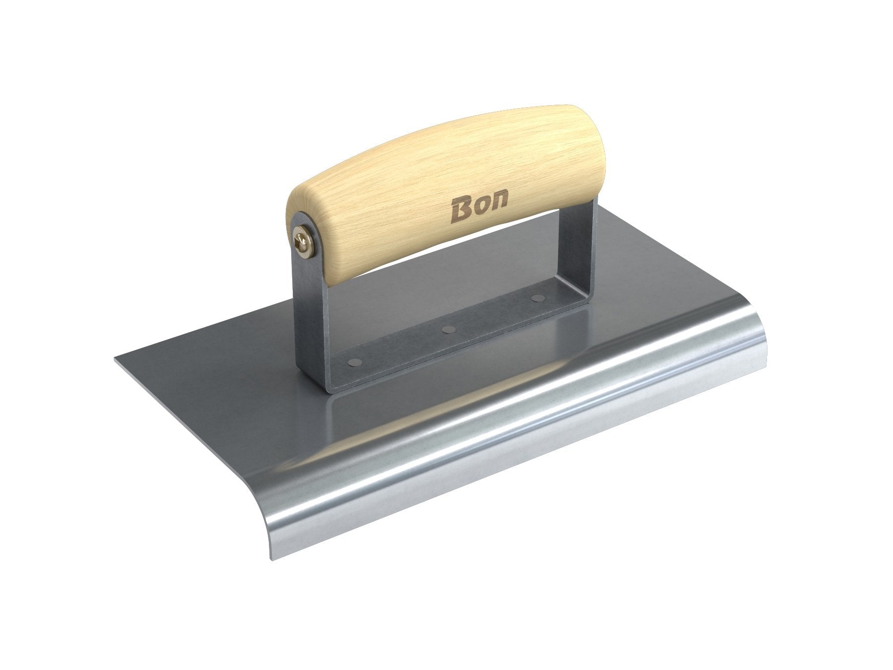 Bon 12-465 Edger - Stainless Steel 8-inch X 4-inch - 3/4-inch Radius X 7/8-inch Lip Wood Handle