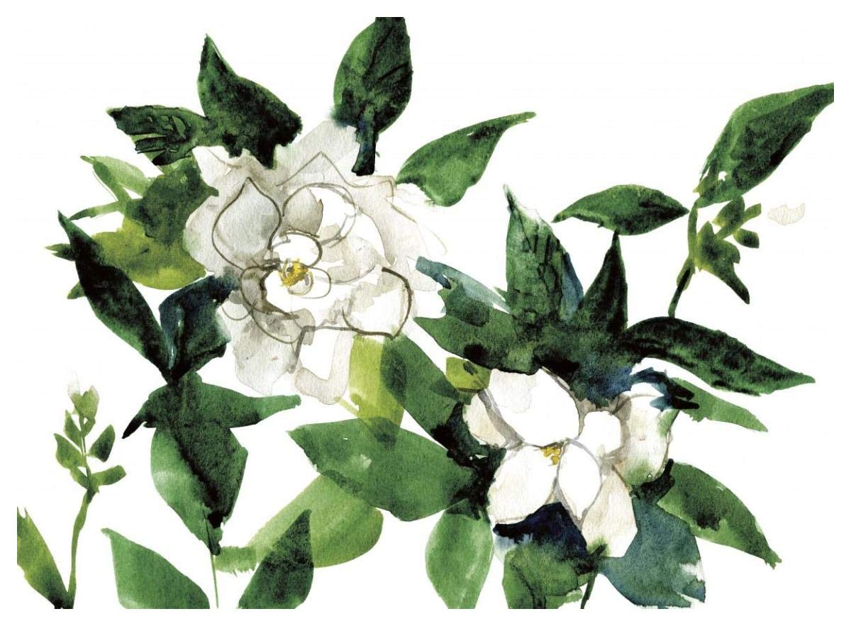 Bright Gardenias -Paper Art-50x38”