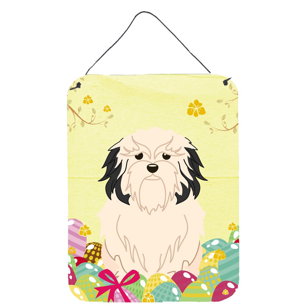 Easter Eggs Design with Dog Wall or Door Hanging Prints