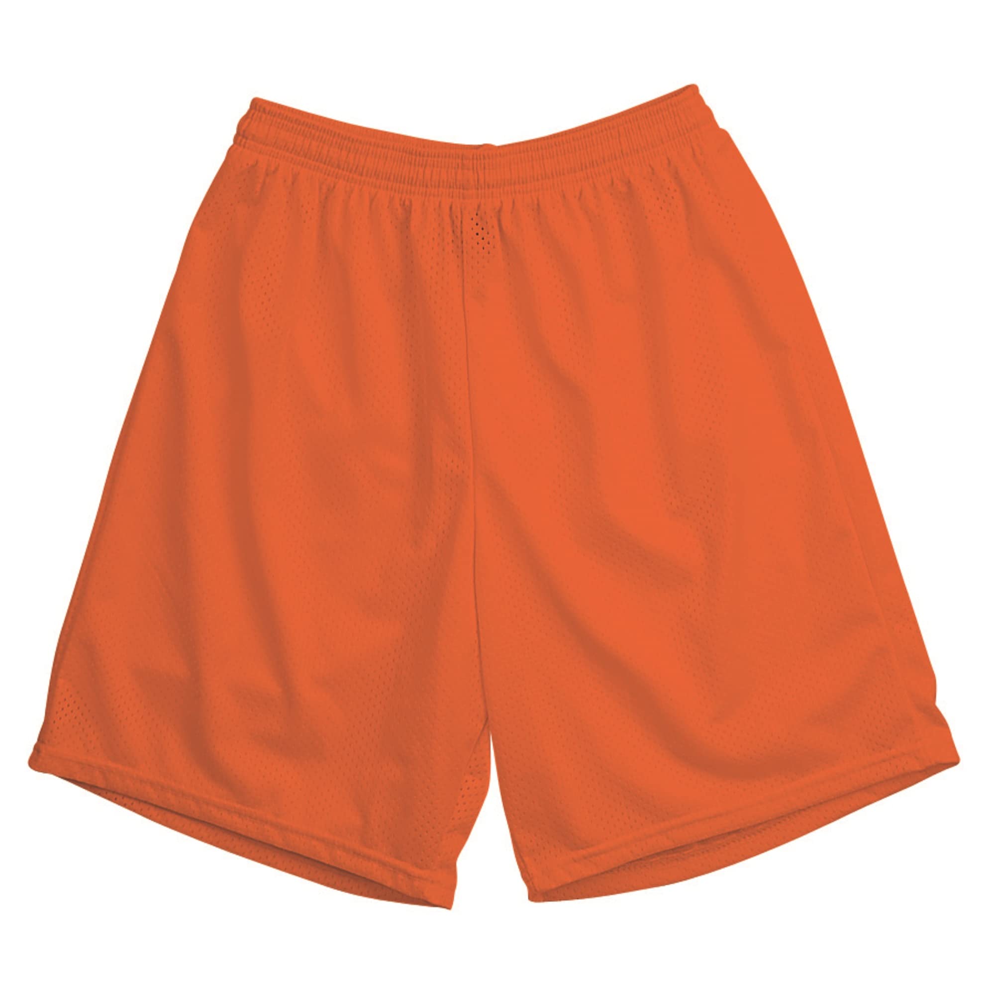 MESH SHORTS-ADULT-M-ORANGE