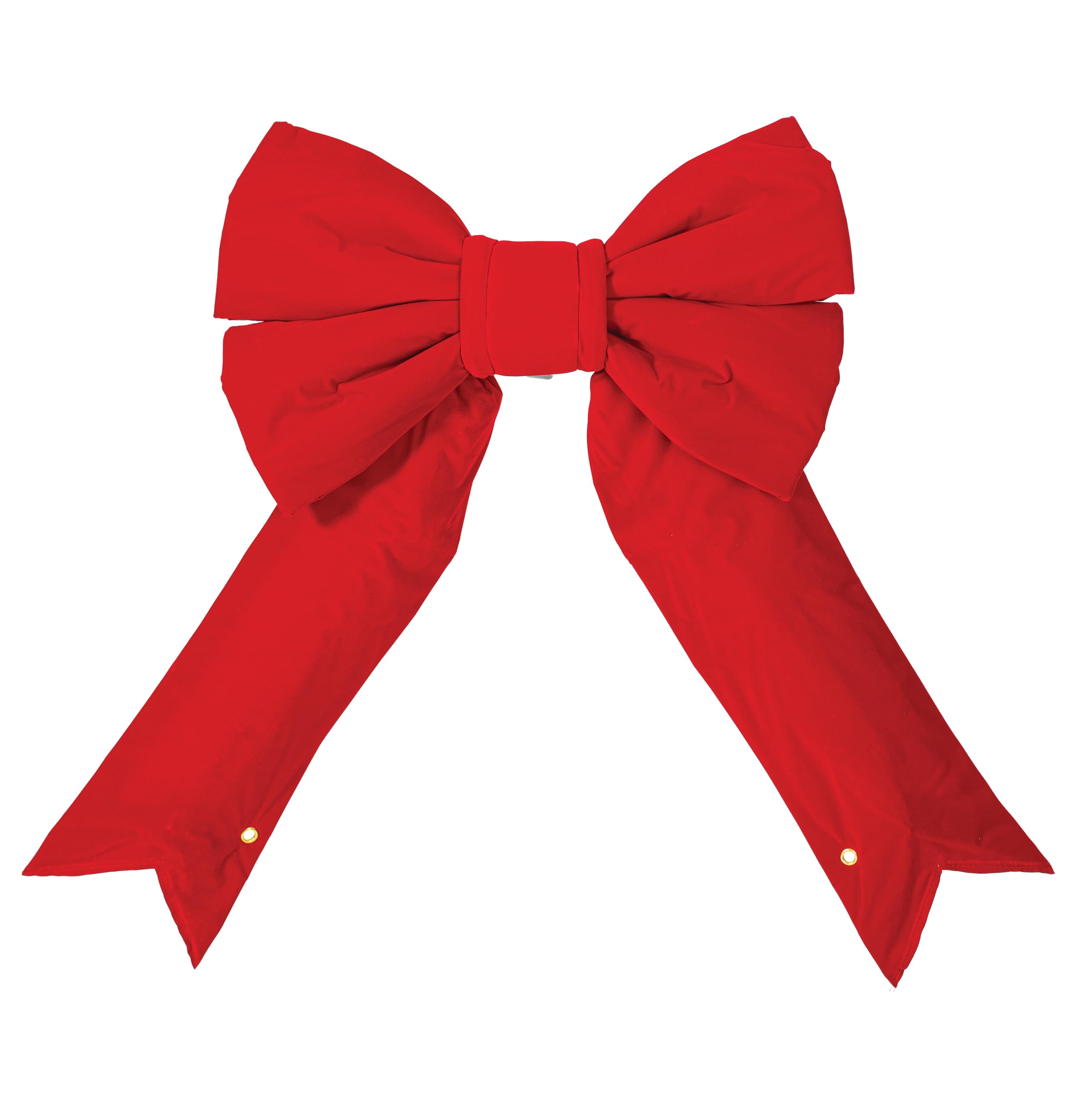 Casafoyer  18” x 23” Red Velvet Outdoor Bow 6” Size - L131318 - (Pack Of 2)