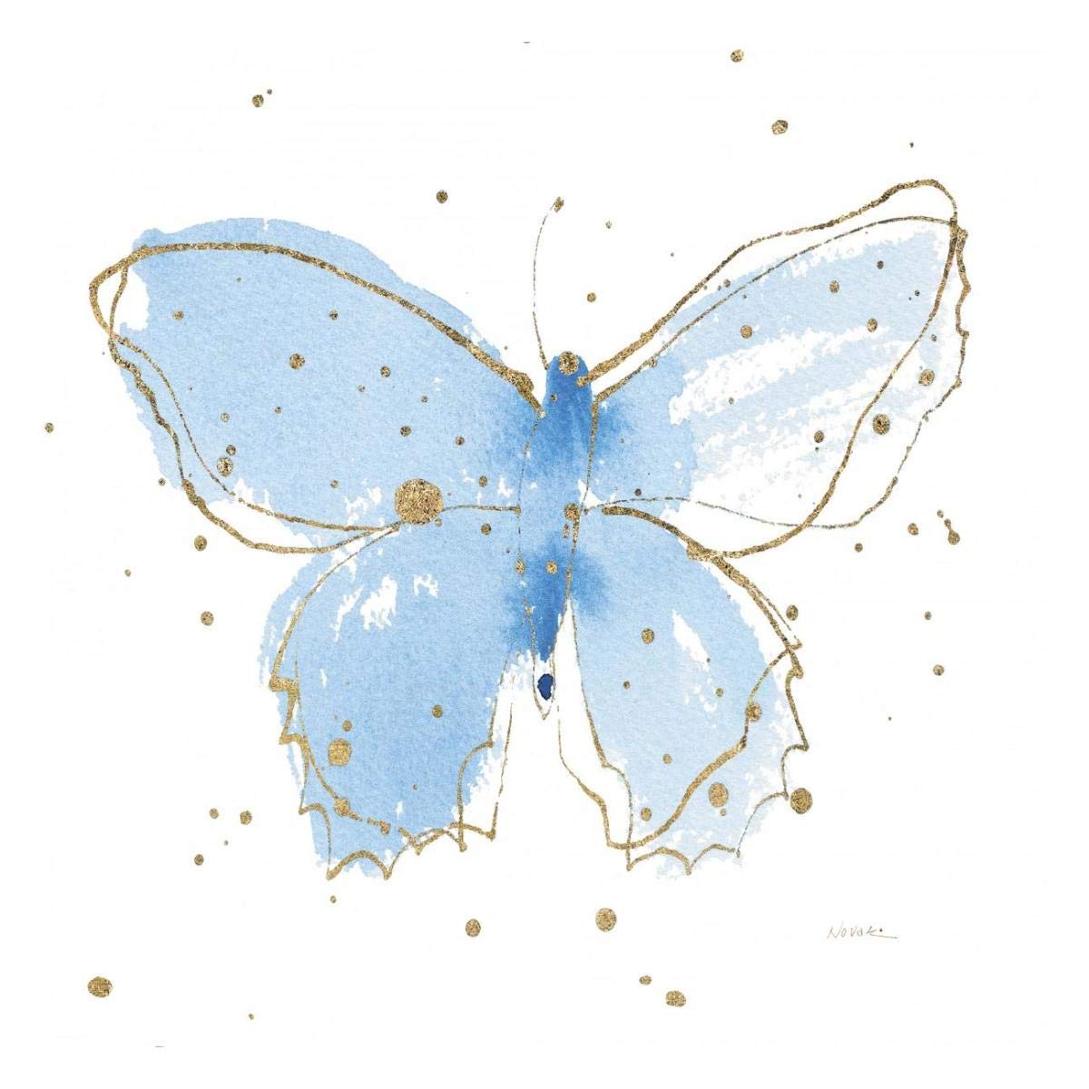 Gilded Butterflies III -Paper Art-26x26”