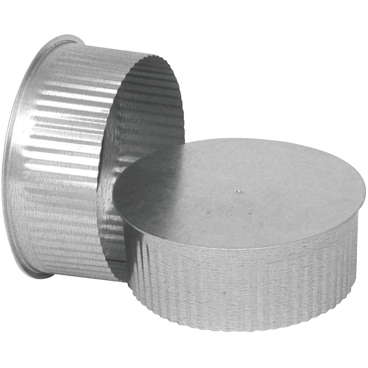 Imperial Manufacturing Furnace Pipe End Cap Flat 6  Dia Galvanized 30 Ga