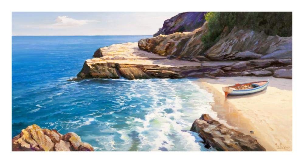 Pomeriggio mediterraneo-Paper Art-26x14”