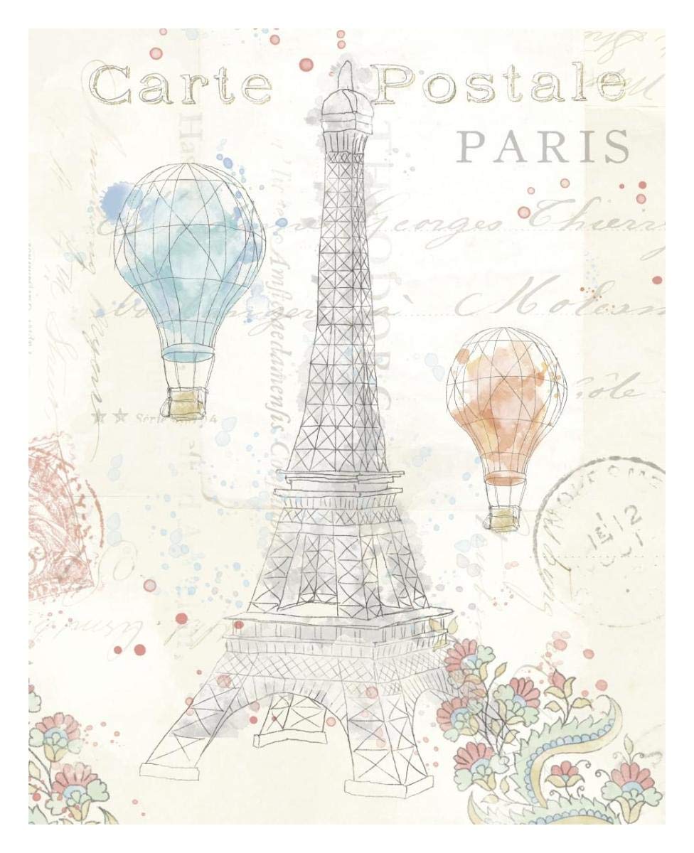 Lighthearted in Paris III -Paper Art-24x30”