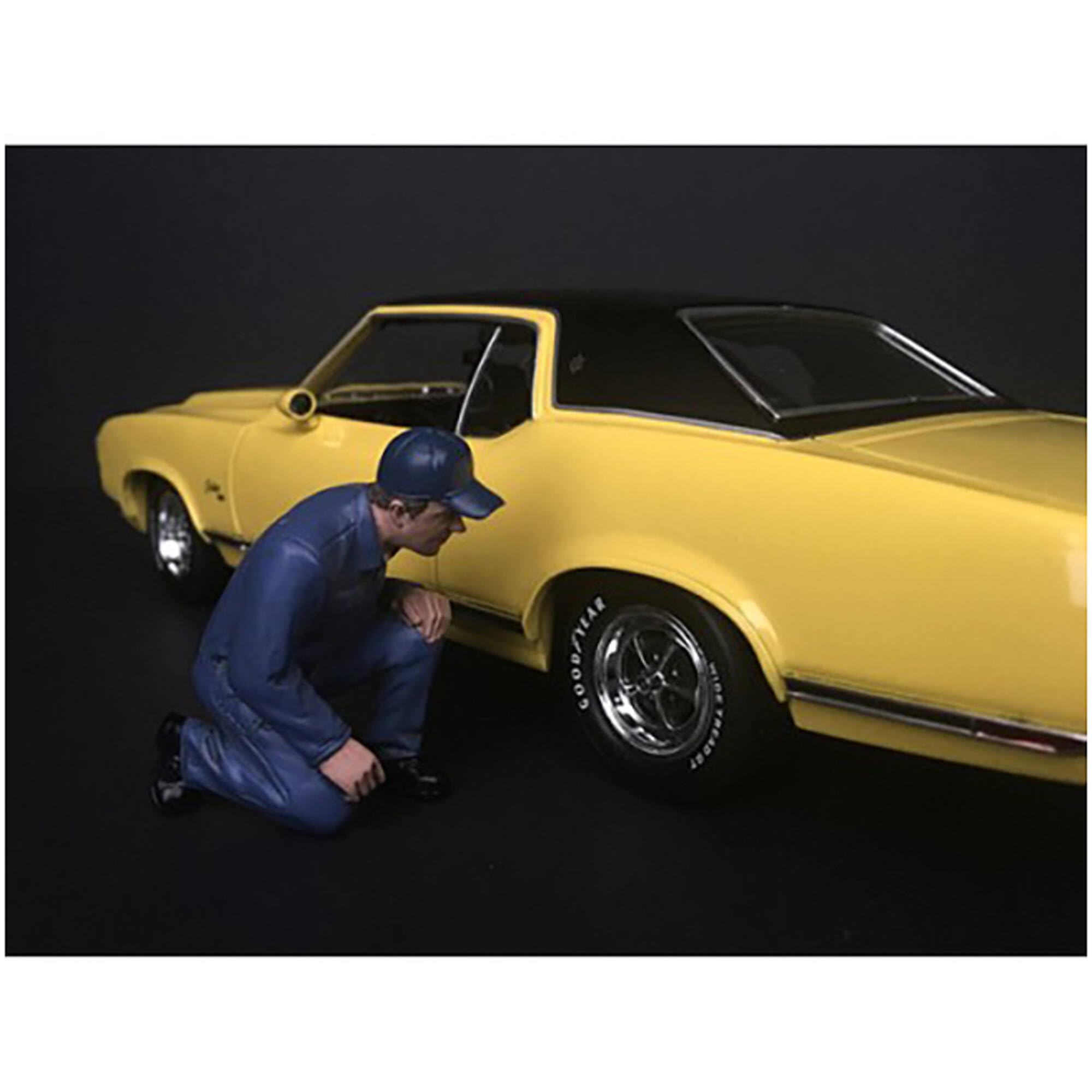 Mechanic Juan with Lug Wrench Figurine for 1/24 Scale Models by American Diorama