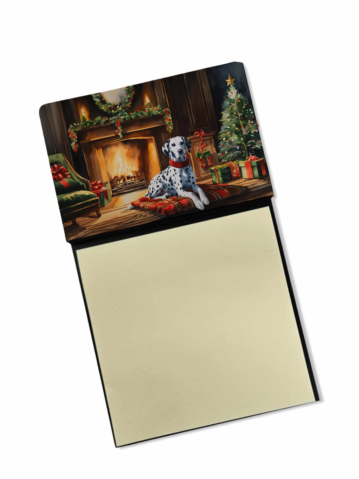 Dalmatian Cozy Christmas Sticky Note Holder