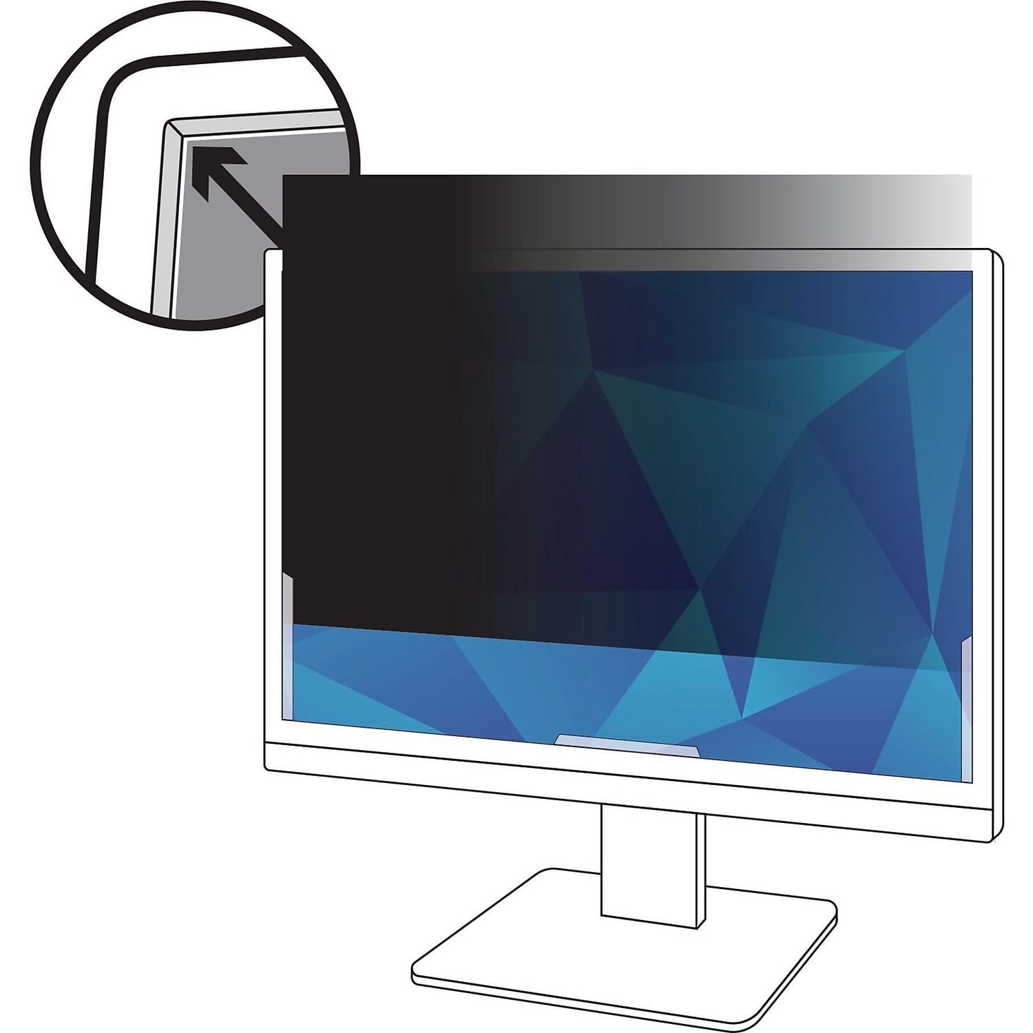 PRIVACY FILTER 24IN WS 16:9 UNFRAMED FOR DISPLAYS