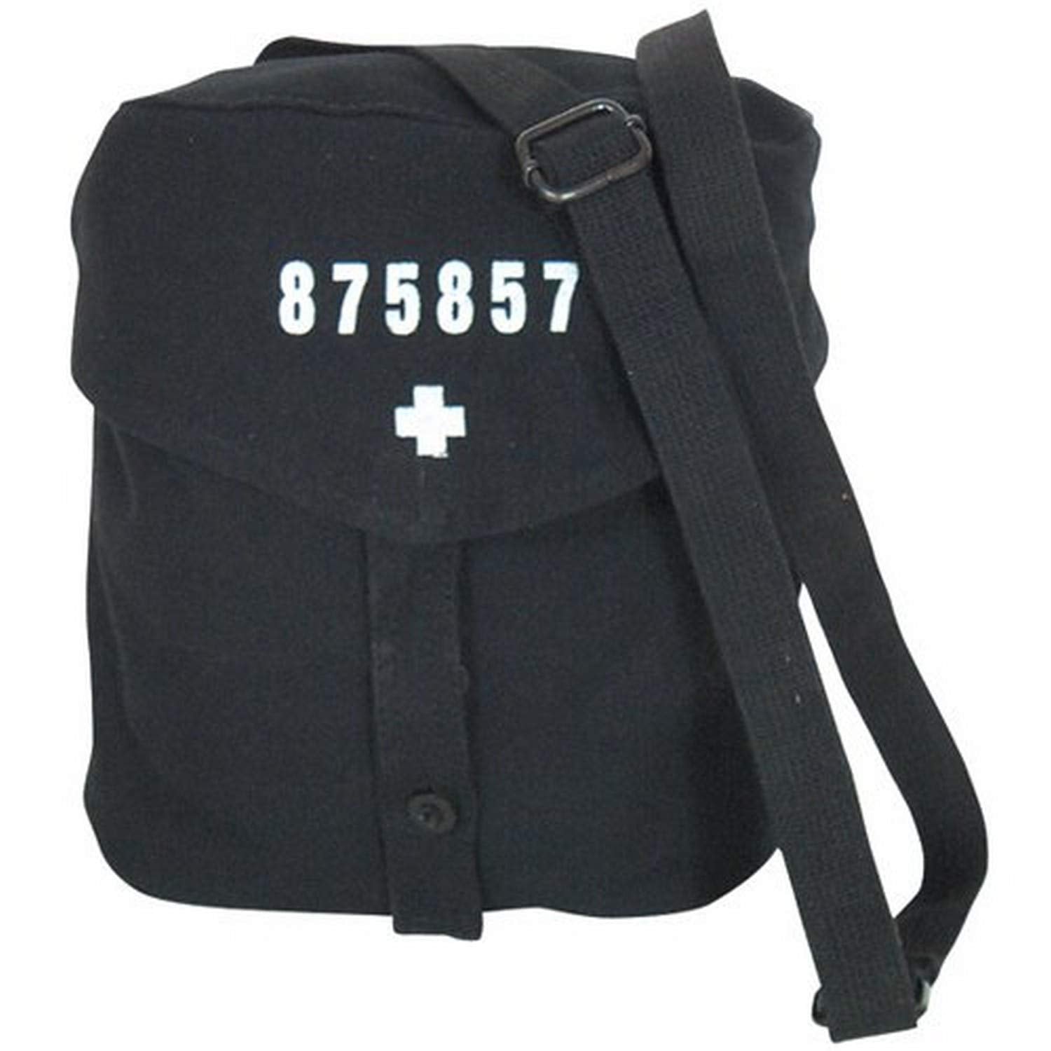 Swiss Army Gas Mask Bag - Black