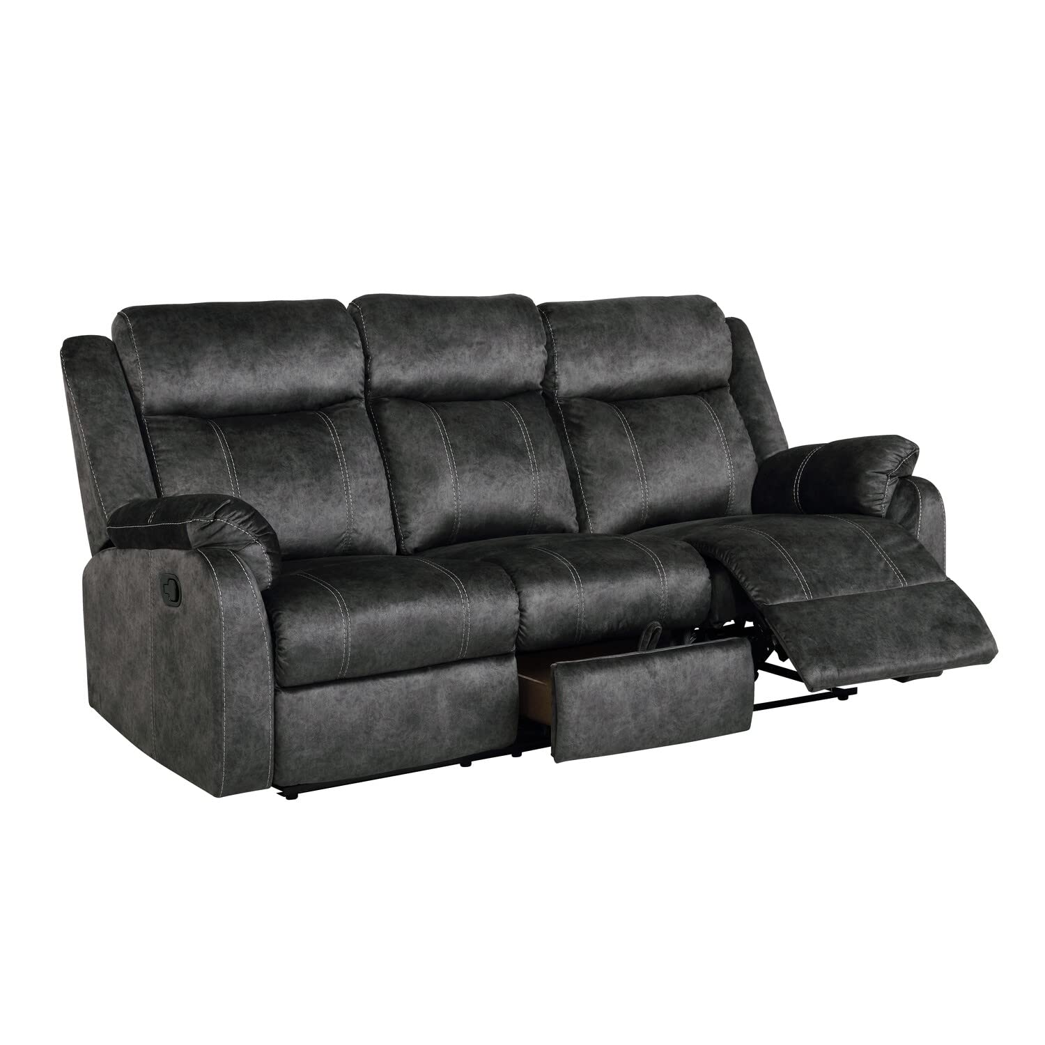 Reclining Sofa W/ Drop Down Table & Drawer