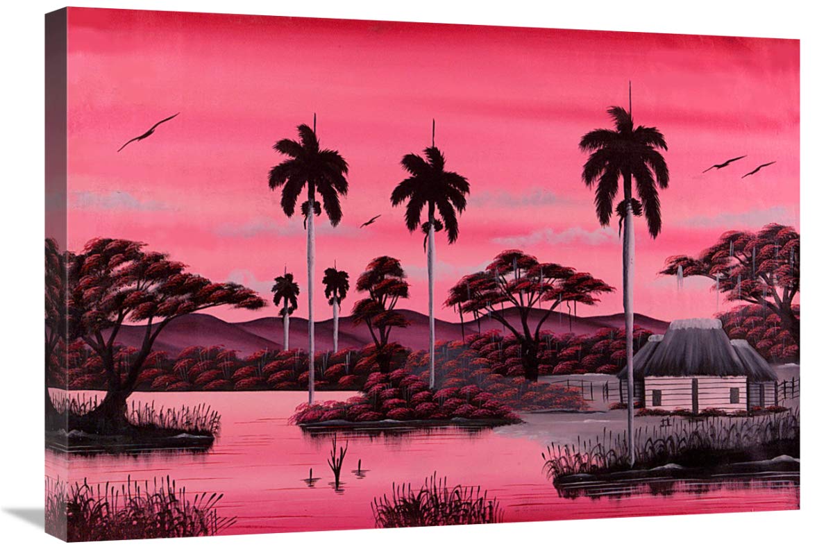 Jumby Village 2-Canvas Art-30x21”