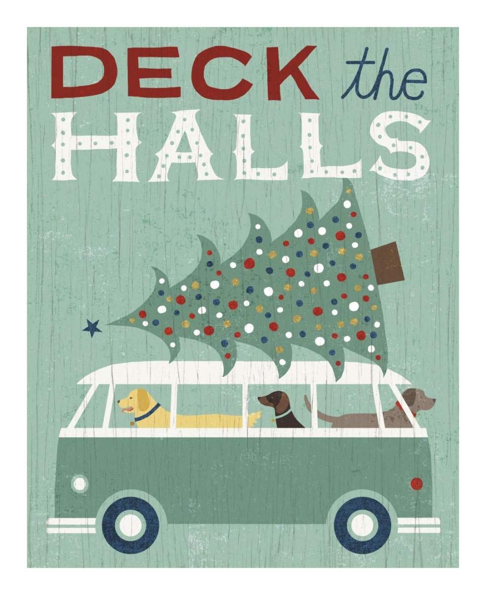 Holiday on Wheels IV -Paper Art-18x22”