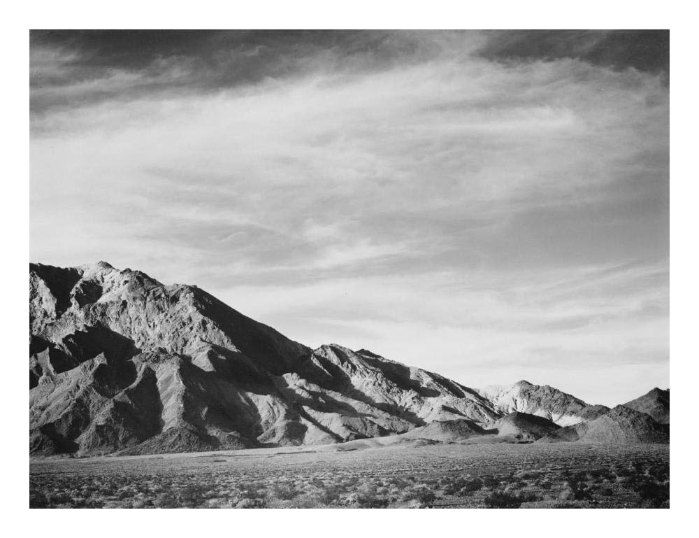 View of mountains near Death Valley, California - National Parks and Monuments, 1941-Paper Art-24x19”