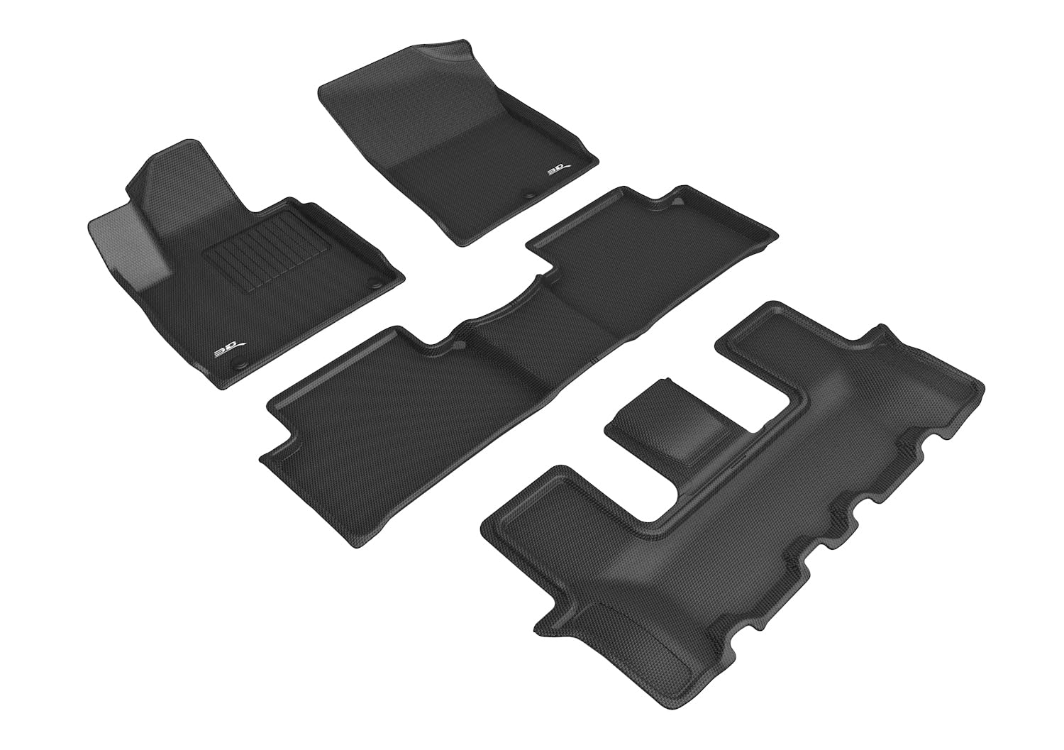3D MAXpider KIA SORENTO 7-SEAT 2022-2022 KAGU BLACK R1 R2 R3