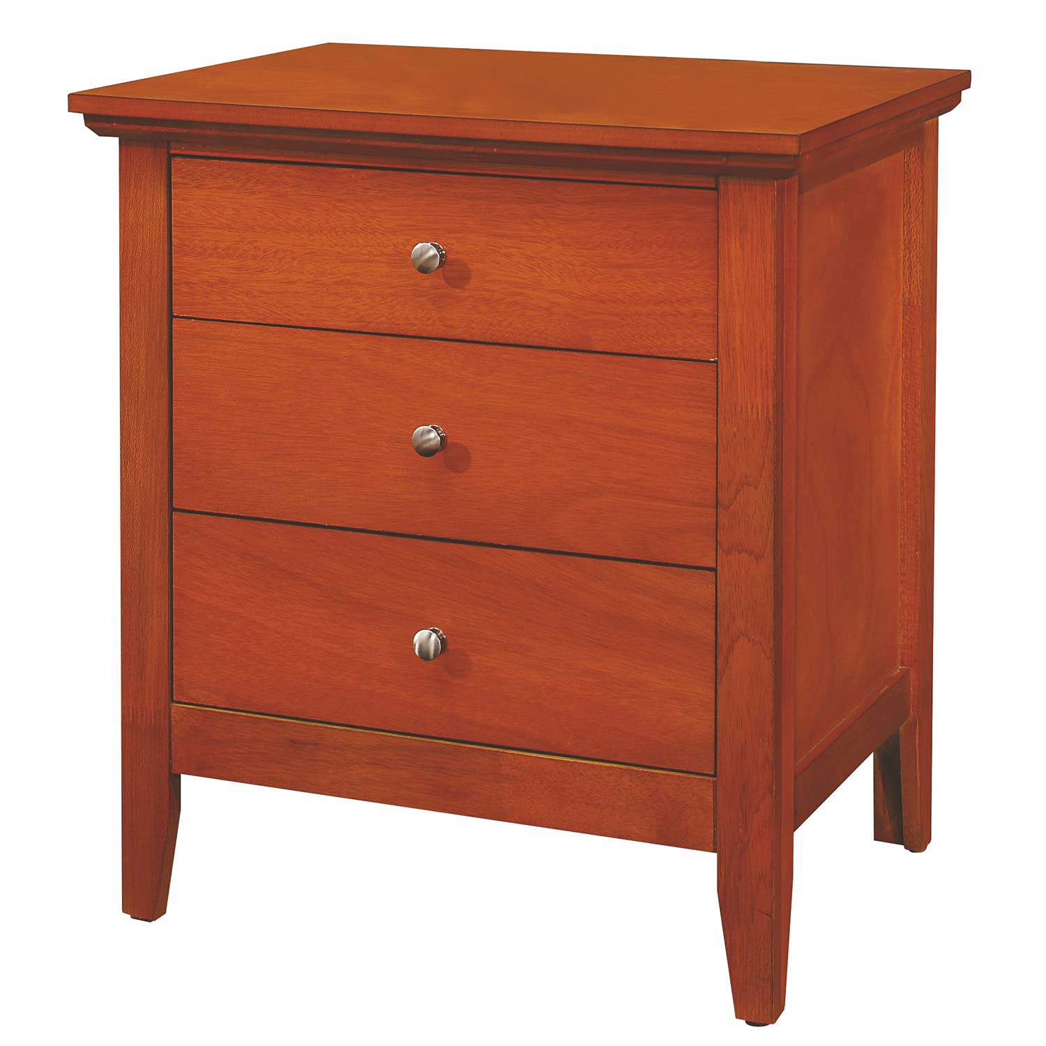 Hammond 3-Drawer Oak Nightstand (26 in. H x 18 in. W x 24 in. D)