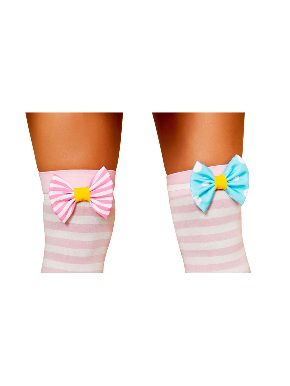 4421B Stocking bow only - Baby Pink/Baby Blue / One Size