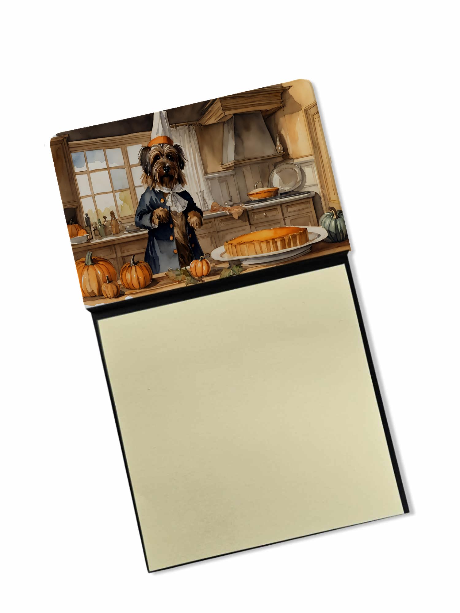 Briard Fall Kitchen Pumpkins Sticky Note Holder