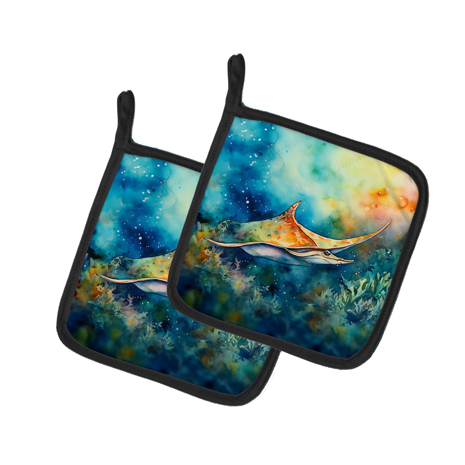 Sting Ray Pair of Pot Holders