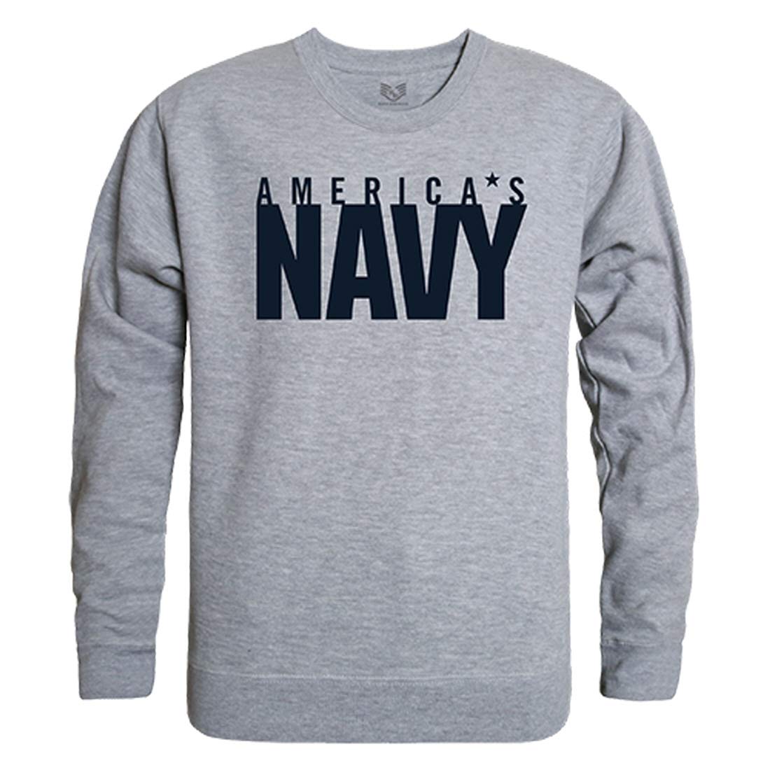 Graphic Crewneck, US Navy, H.Grey, L