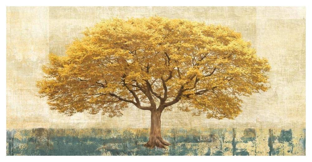 Gilded Oak-Paper Art-50x26”