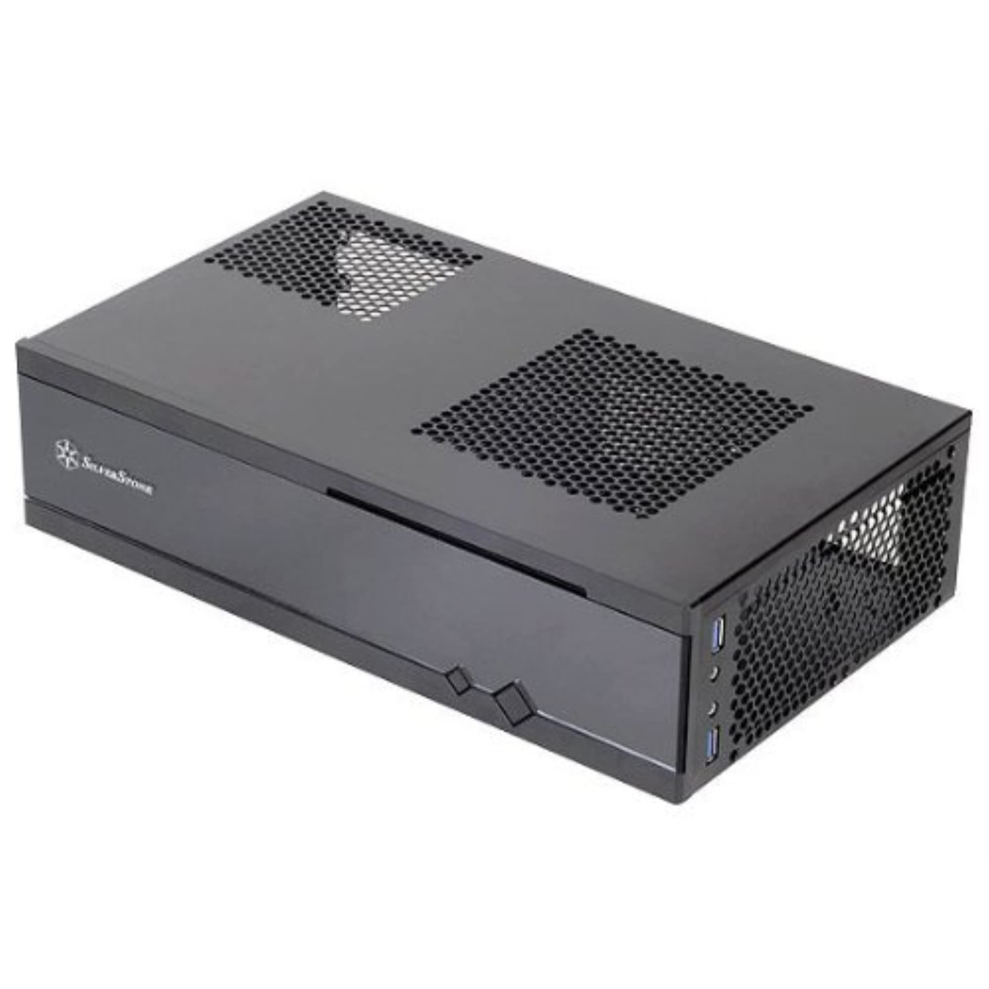 Black, MinI-ITX Acrylic Front Door, SECC Body, 1*5.25 2*3.5″ 1*2.5″