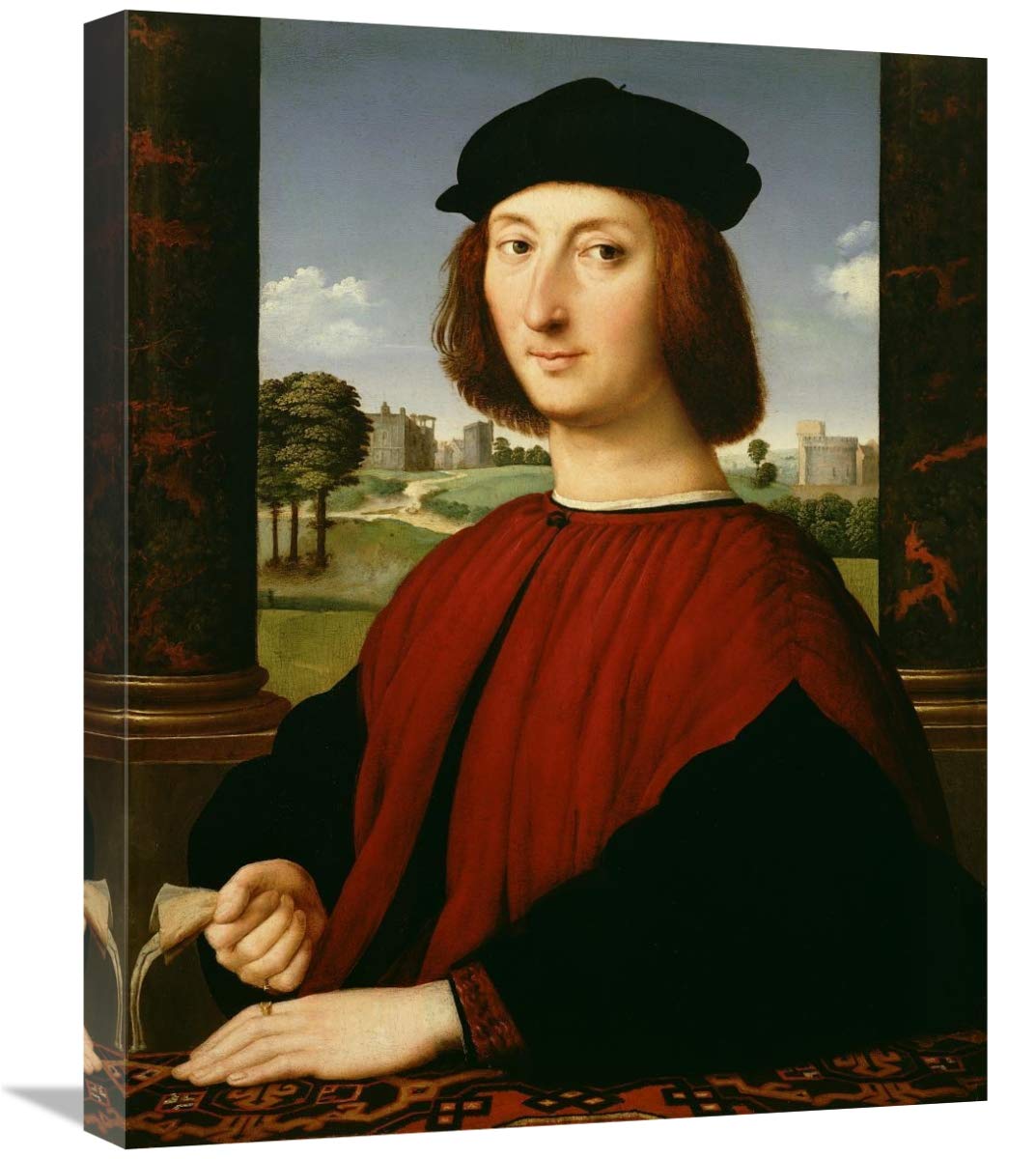 Portrait of a Young Man in Red-Canvas Art-20x24”