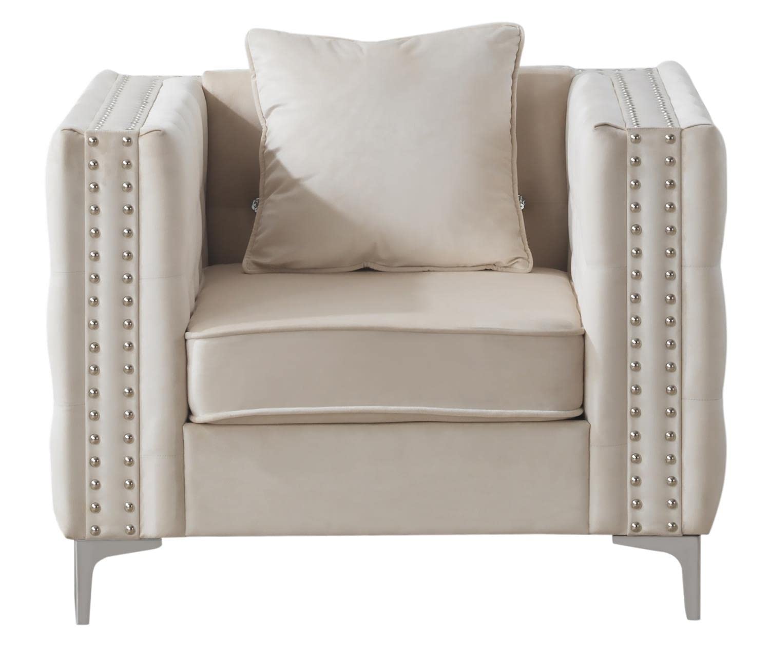 Paige Ivory Accent Chair