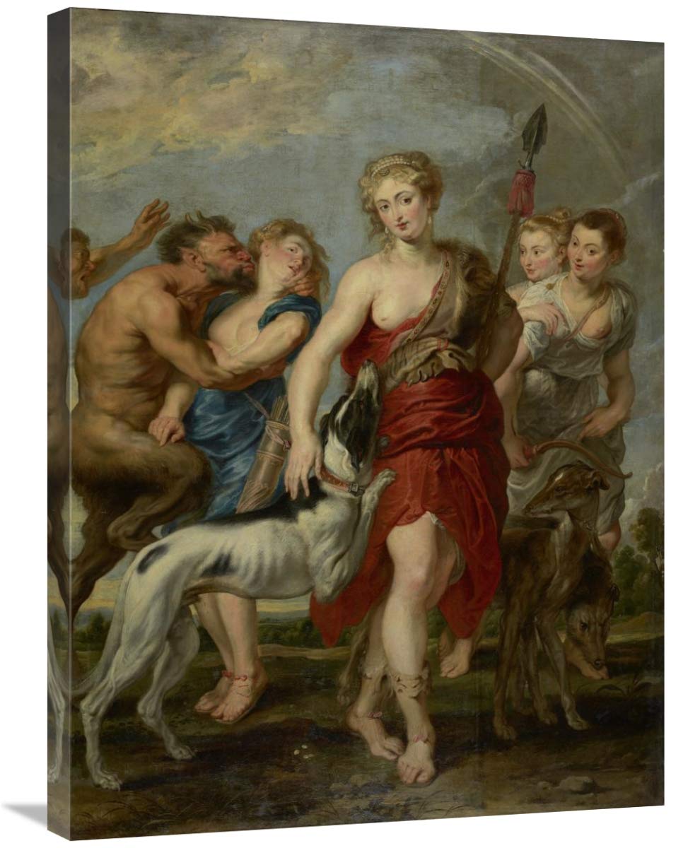 Diana and Her Nymphs on the Hunt-Canvas Art-24x32”