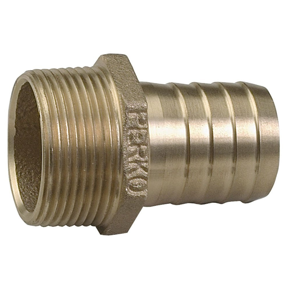 PERKO 1-1/4″ PIPE TO HOSE ADAPTER STRAIGHT BRONZE