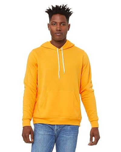 BELLA + CANVAS Unisex Sponge Fleece Hoodie - Gold, XS