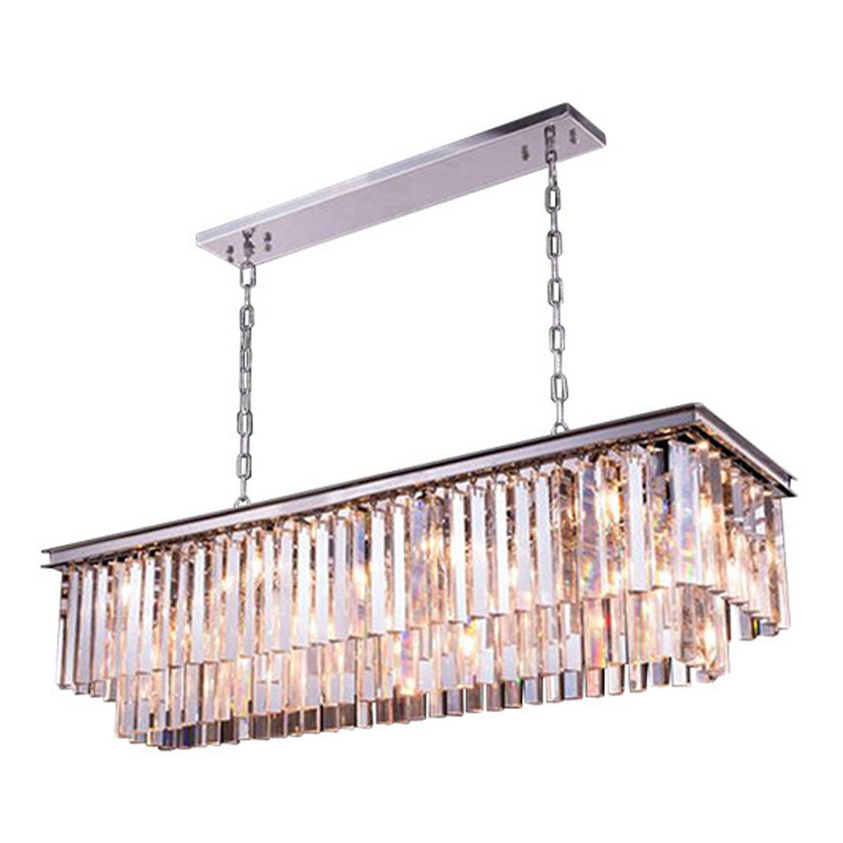 Sydney 12 light polished nickel Chandelier Clear Royal Cut Crystal