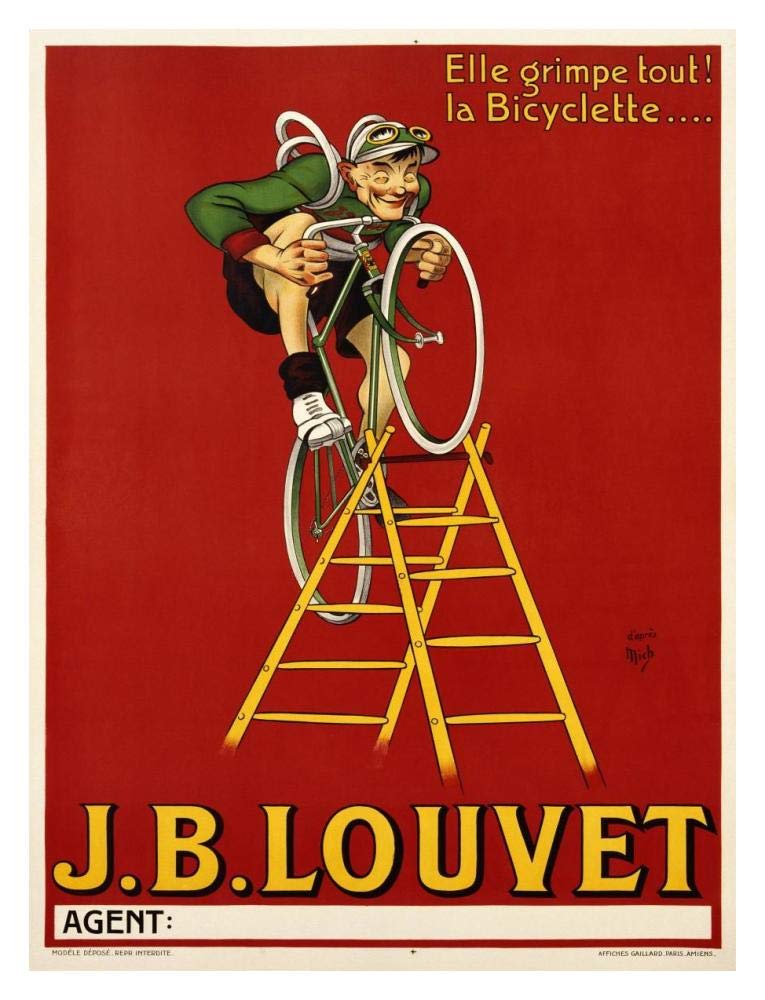 Louvet Bicycles-Paper Art-14x18”