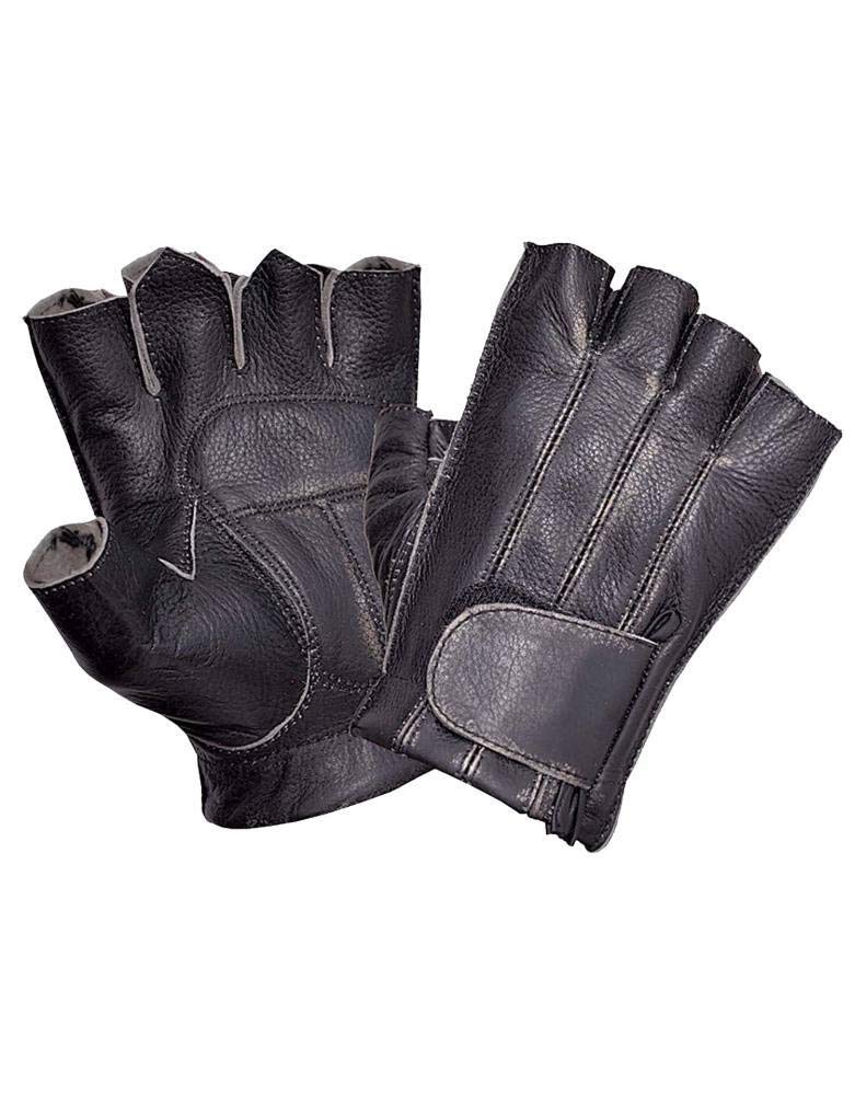 Mens Fingerless Motorcycle Gloves