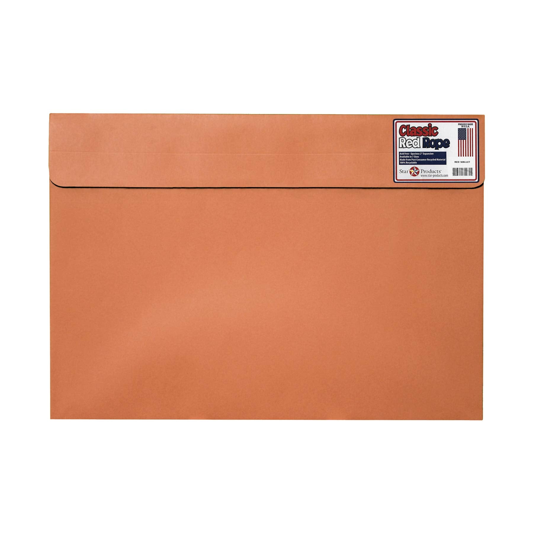 Star Products Red Fiber Envelope, 20 X 14 X 2 Inches