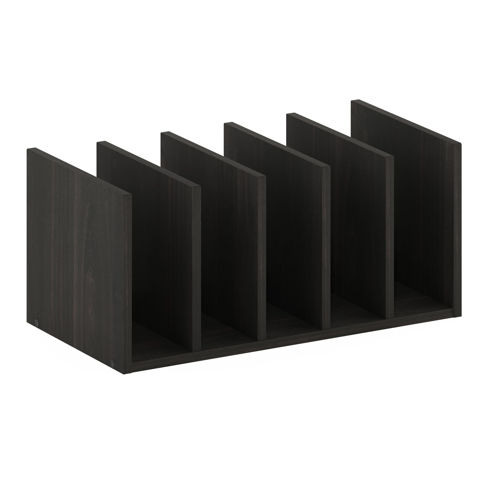 Furinno Hermite Home Office Supplies Desktop Bookshelf Storage Organizer, Espresso