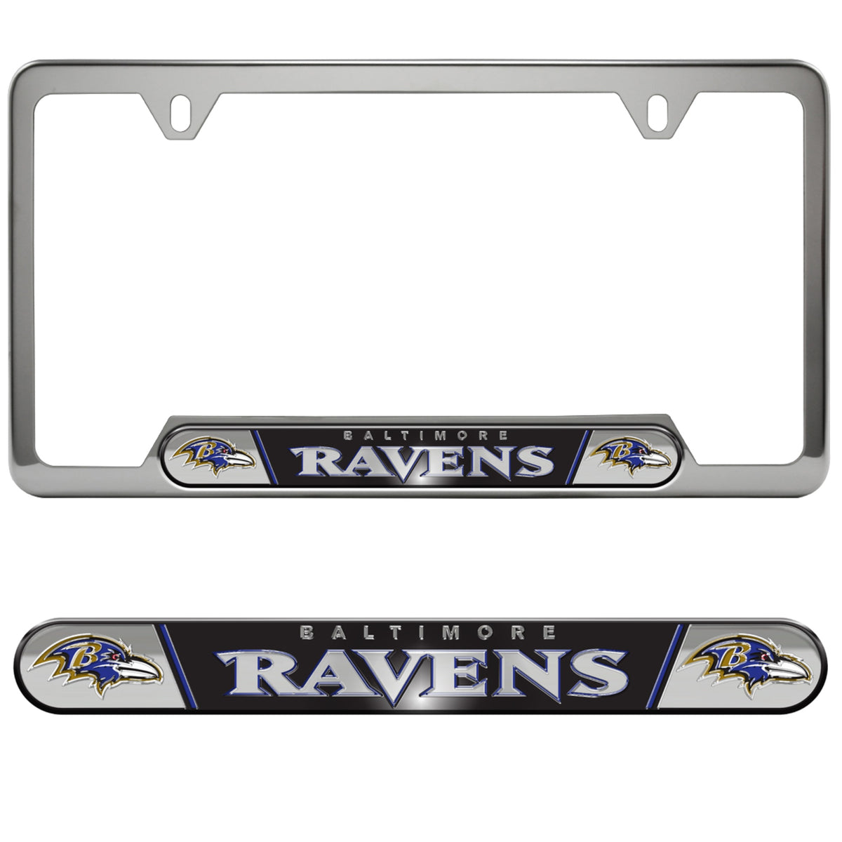 Fanmats, Nfl - Baltimore Ravens Embossed License Plate Frame