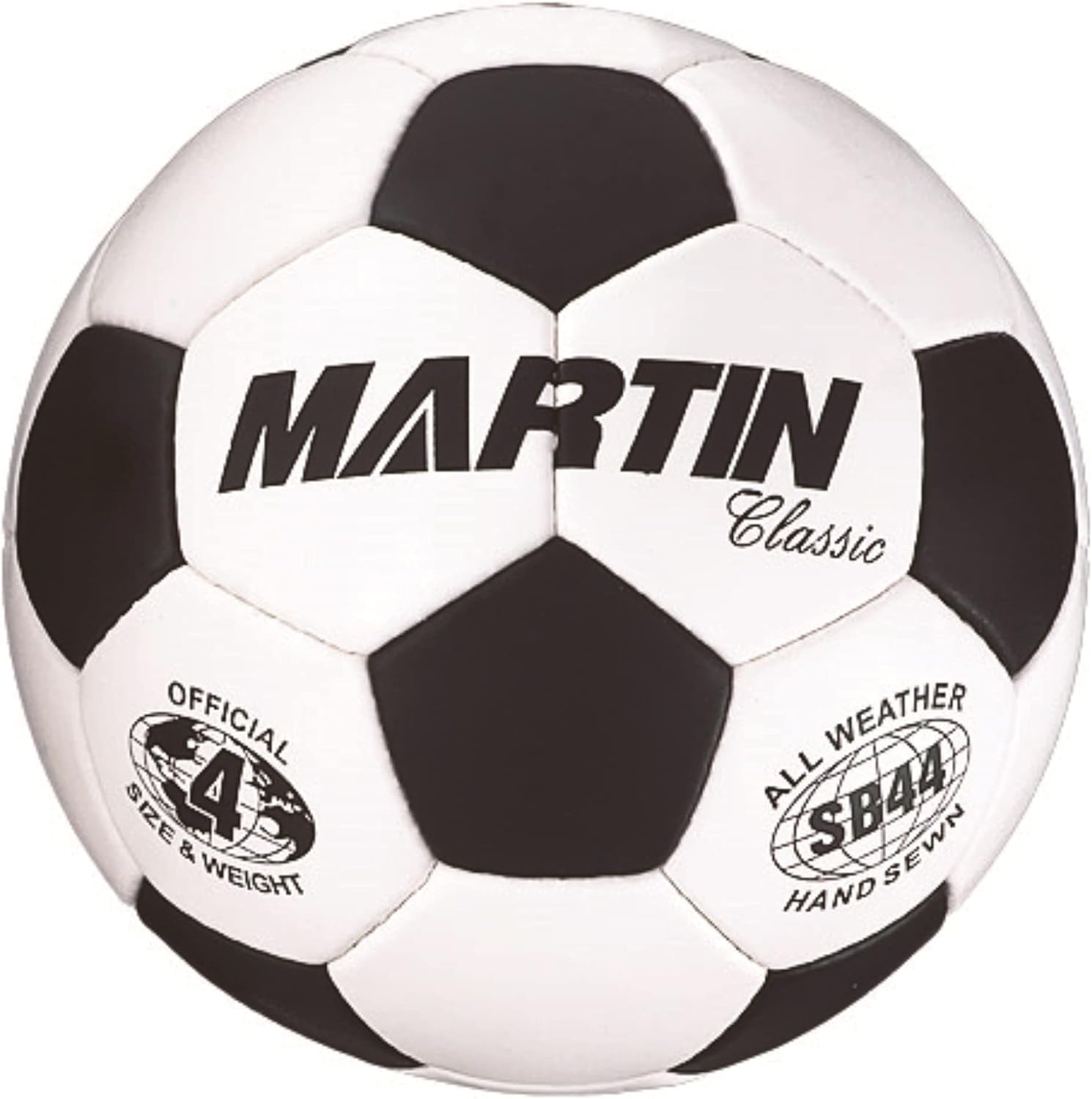 SOCCERBALL-SIZE 4, CLASSIC-BLACK