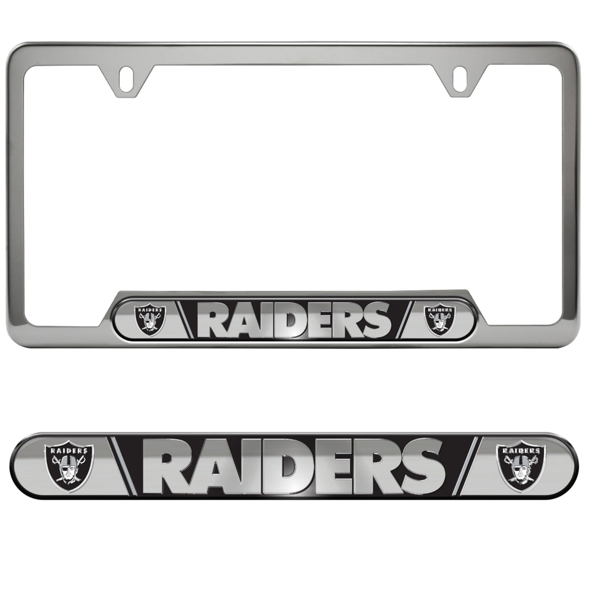 Fanmats, Nfl - Las Vegas Raiders Embossed License Plate Frame