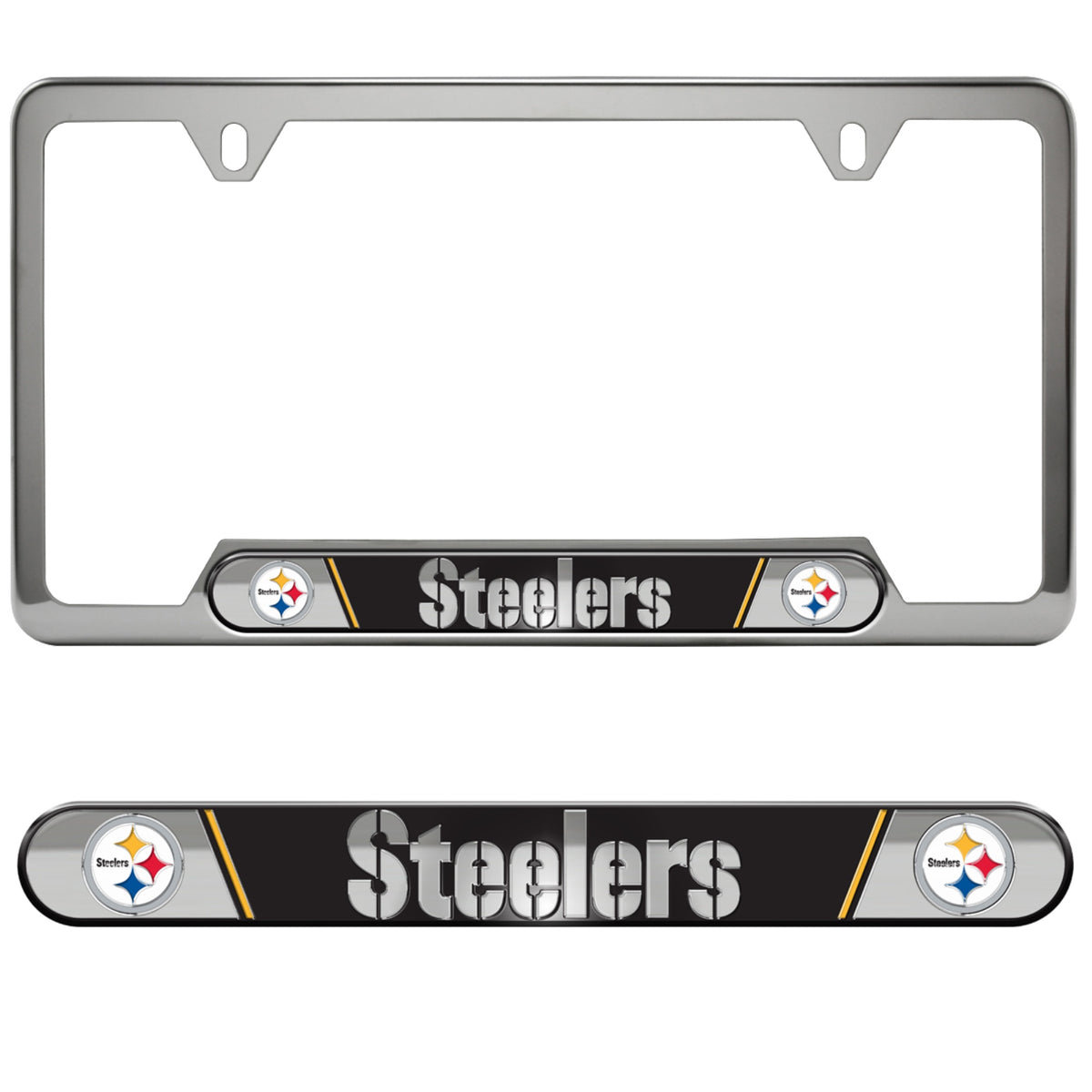 Fanmats, Nfl - Pittsburgh Steelers Embossed License Plate Frame