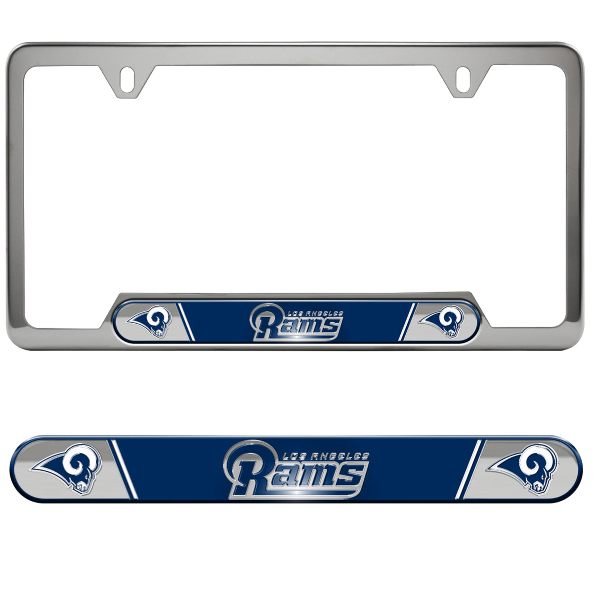 Fanmats, Nfl - Los Angeles Rams Embossed License Plate Frame