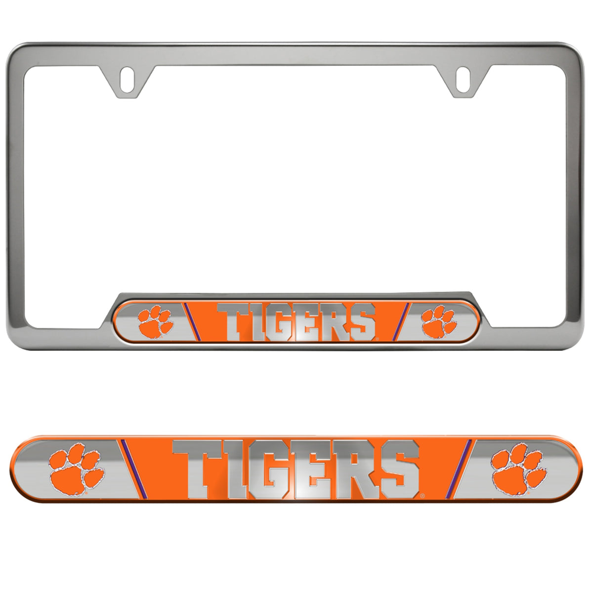 Fanmats, Clemson University Embossed License Plate Frame