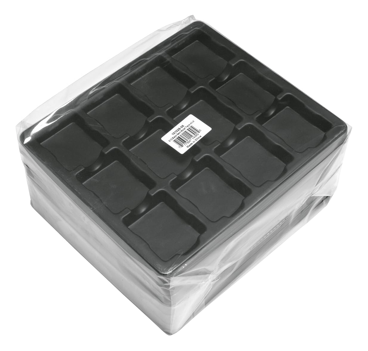 Jack Richeson 12 Well Semi Moist Trays with Lids, Set of 6