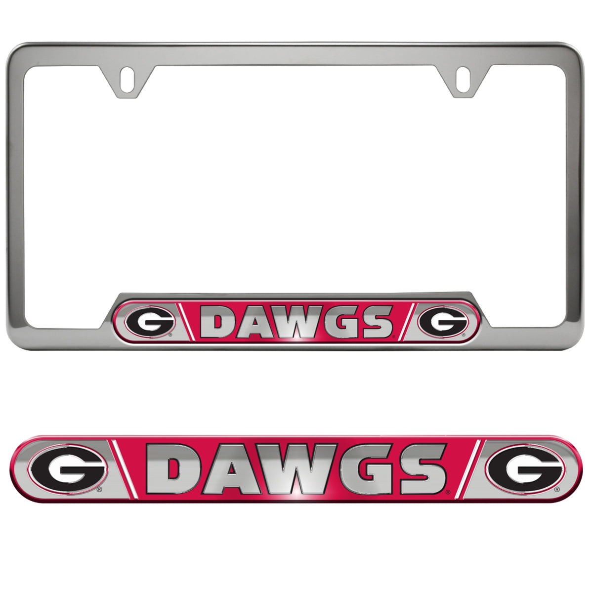 Fanmats, University Of Georgia Embossed License Plate Frame