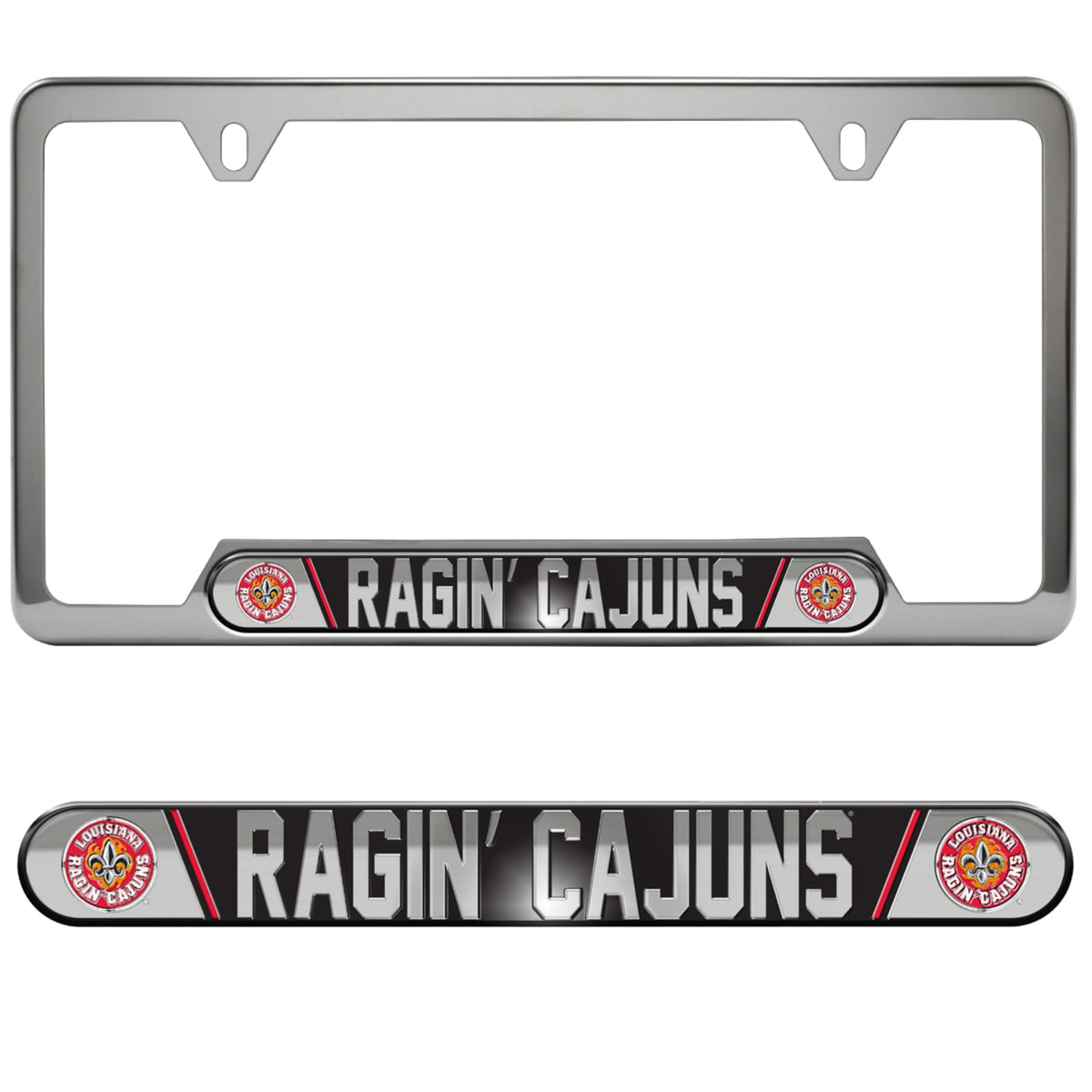 Fanmats, University Of Louisiana-Lafayette Embossed License Plate Frame