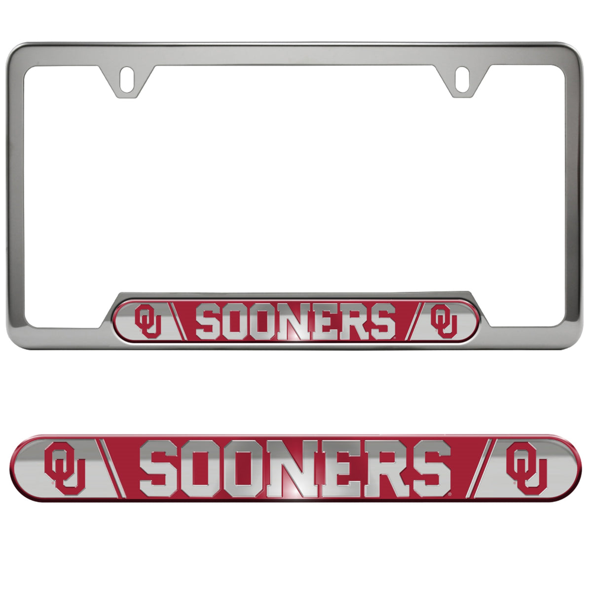 Fanmats, University Of Oklahoma Embossed License Plate Frame