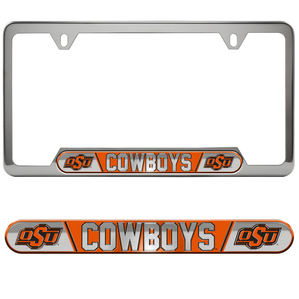 Fanmats, Oklahoma State University Embossed License Plate Frame